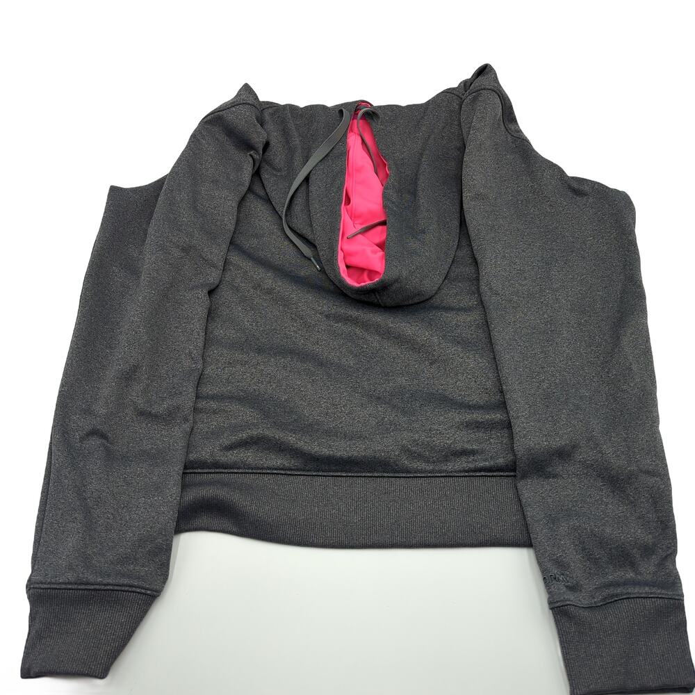 Under Armour XL ColdGear Hoodie Gray Pink - Semi-Fitted - Picture 2 of 3